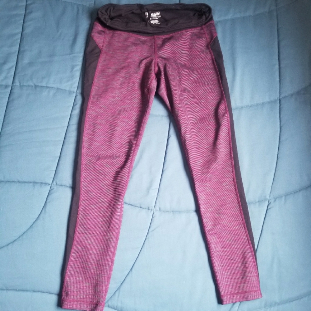 Heathered Purple Maroon Leggings